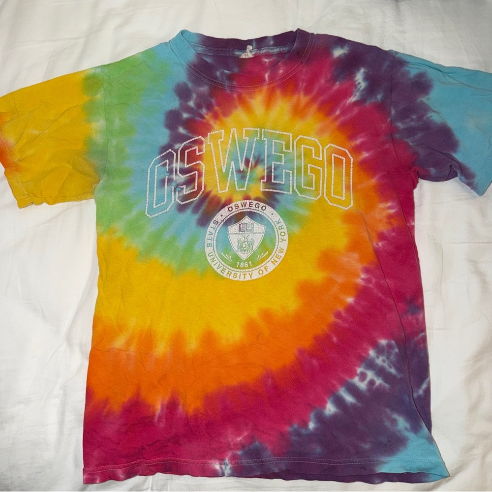 Colorful SUNY Oswego Tie Dye T-Shirt – Early 2000
